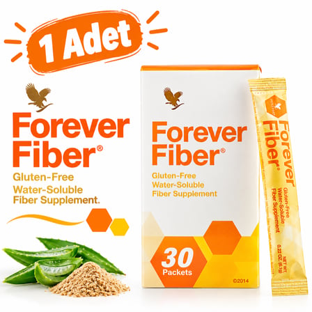 Forever Fiber Arap Zamkı ve Mısır Lifi İçeren Takviye Edici Gıda 6,1 g x 30 Saşe