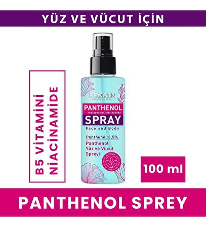 Procsin Panthenol Yüz ve Vücut Sprey Therapeutic+ Niacinamide 100 ml