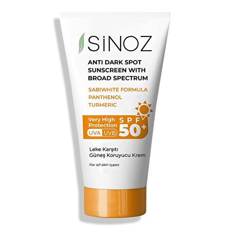 Sinoz Leke Karşıtı Güneş Koruyucu Krem SPF50 50 ml