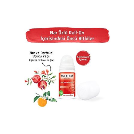 Weleda Nar Özlü Doğal Roll-On Deodorant 50 ml