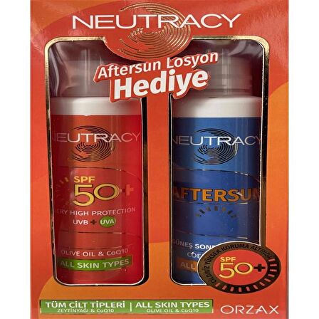 Neutracy Güneş Koruyucu Set Tüm Ciltler İçin - Güneş Losyonu SPF50+ 150 ml - Aftersun Losyon 150 ml