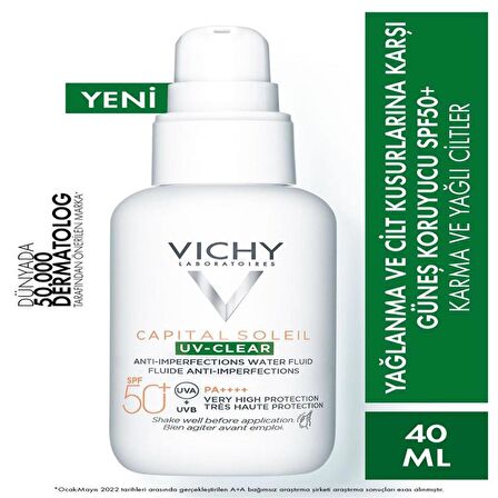 Vichy Capital Soleil UV Clear SPF50 40 ml