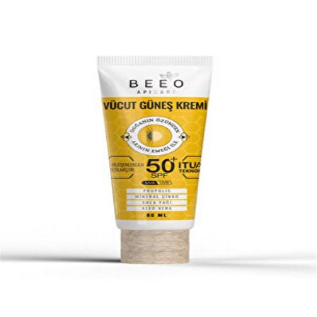 Bee'o Vücut SPF50 Güneş Kremi 80 ml