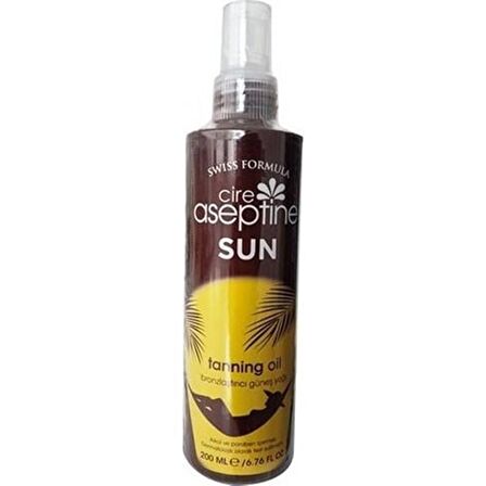 Cire Aseptine Bronzlaştırıcı Güneş Yağı SPF0 200 ml