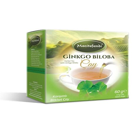 Mecitefendi Gingko Biloba Çayı 40 Süzen Poşet