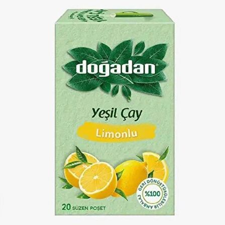 Doğadan Yeşil Çay Limonlu 20'li