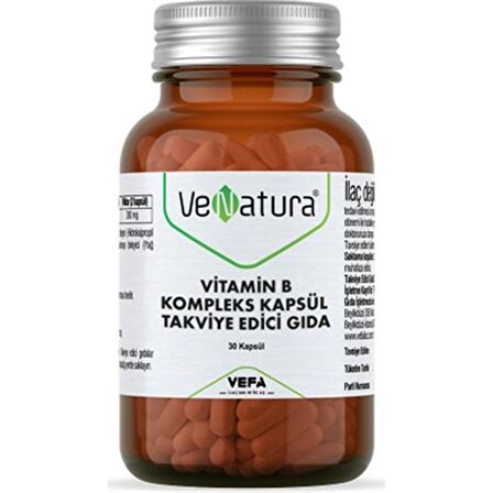 Venatura Vitamin B Kompleks 30 Kapsül