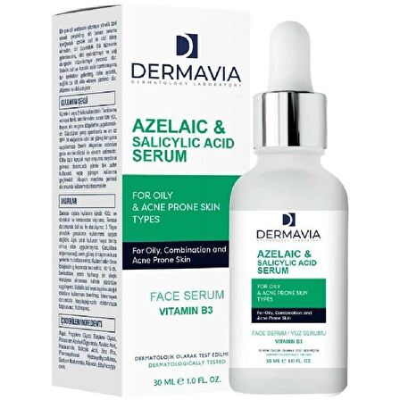 Dermavia Yağlı Akne Eğilimli Cilt Tipleri İçin Yüz Serumu 30 ml