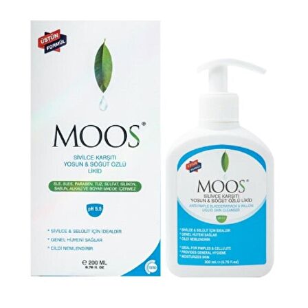 Moos Sivilce Karşıtı Yosun & Söğüt Özlü Likit 200 ml