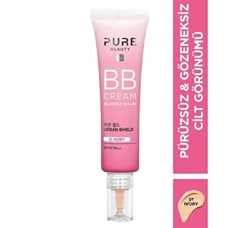 Pure Beauty BB Krem PA+++ Ivory SPF50 30 ml