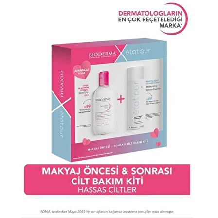 Bioderma Sensibio H2o 250 ml + Etat Pure Makyaj Bazı 125 ml