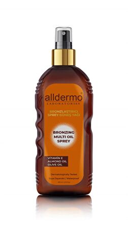 Alldermo Sun Oil Bronzlaştırıcı Güneş Yağı Spreyi 200 ml