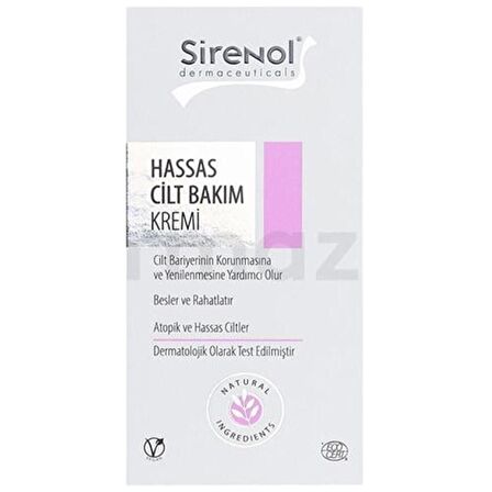 Sirenol Hassas Cilt Bakım Kremi 60 ml