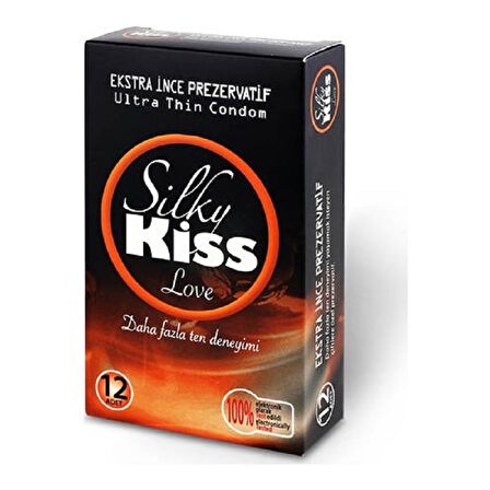 Silky Kiss Love Ekstra İnce Prezervatif 12'li