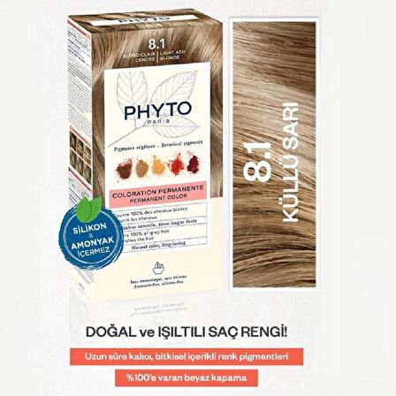 Phyto Color Saç Boyası - 8.1 Küllü Sarı