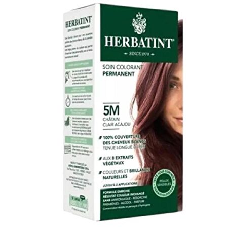 Herbatint Bitkisel Saç Boyası 5M Light Mahogany Chestnut Açık Akaju Kahve 135 ml