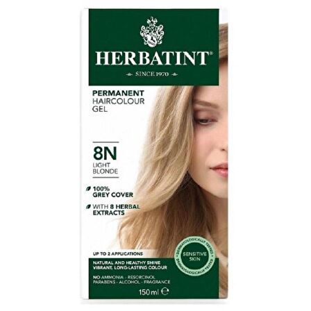 Herbatint Bitkisel Saç Boyası 8N Light Blonde 150 ml