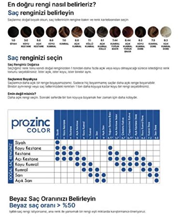 Prozinc Color Saç Boyası - 3.0 Koyu Kestane