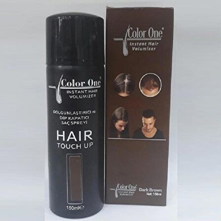 Color One Saç Topiği Sprey Koyu Kahve Dark Brown 150 ml