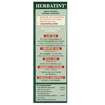 Herbatint Bitkisel Saç Boyası 5R Light Copper Chestnut Açık Bakır Kahve 135 ml