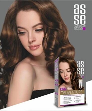 Asse Hair Color System Saç Boyası Fındık Kabuğu No: 6.70