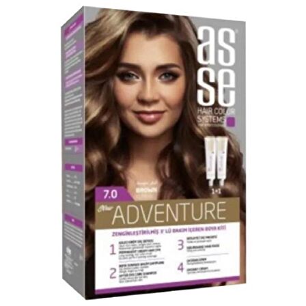 Asse Hair Color System Saç Boyası Kumral No: 7.00