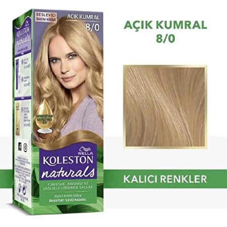 Koleston Naturals Boya 8/0 Açik Kumral