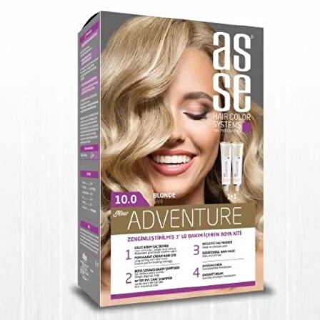 Asse Hair Color System Saç Boyası Sarı No: 10.00