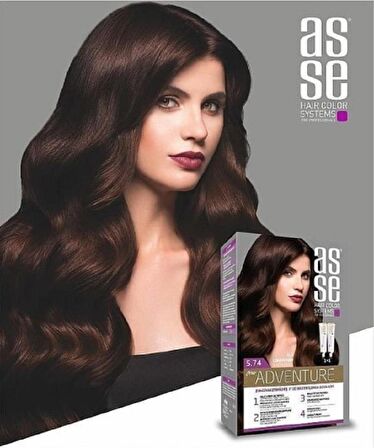 Asse Hair Color System Saç Boyası Tarçın No: 5.74