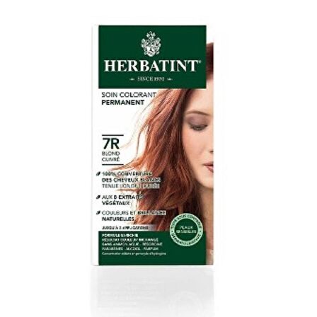 Herbatint Bitkisel Saç Boyası 7R Copper Blonde Bakır Sarı 150 ml