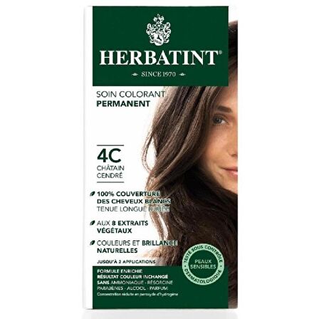 Herbatint Saç Boyası 4C Chatain Cendre Küllü Kahve 135 ml