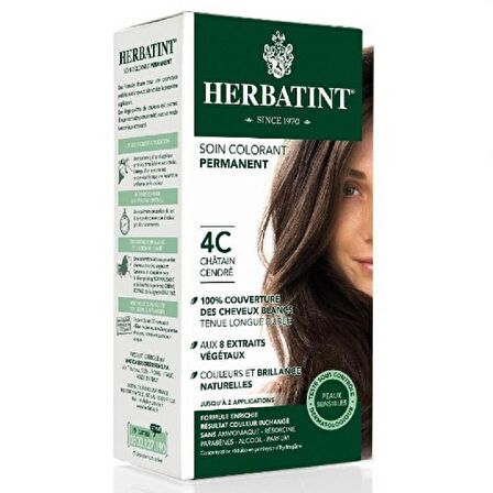 Herbatint Saç Boyası 4C Chatain Cendre Küllü Kahve 135 ml