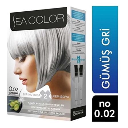 Sea Color Set Boya 0.02 Gümüş Gri