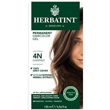 Herbatint Bitkisel Saç Boyası 4N Chestnut Kestane150 ml