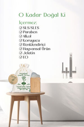 Mecitefendi Organik Yeşil Seri:  Defne Sabunu (Canlandırıcı ve Arındırıcı) 125 gr