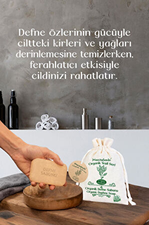 Mecitefendi Organik Yeşil Seri:  Defne Sabunu (Canlandırıcı ve Arındırıcı) 125 gr