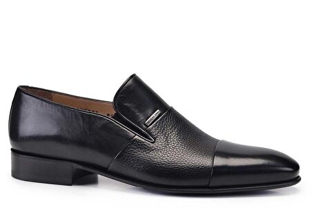 Siyah Klasik Loafer Neolit Erkek Ayakkabı -12409-