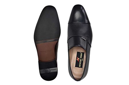 Siyah Klasik Loafer Neolit Erkek Ayakkabı -12409-