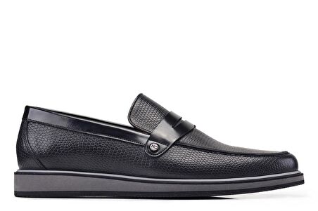 Siyah Günlük Loafer Erkek Ayakkabı -12586-