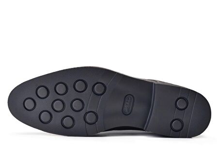 Hakiki Deri Siyah Günlük Bağcıklı Erkek Ayakkabı -11923-