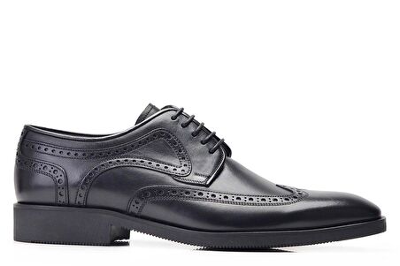 Siyah Klasik Bağcıklı Termo Erkek Ayakkabı -11858-