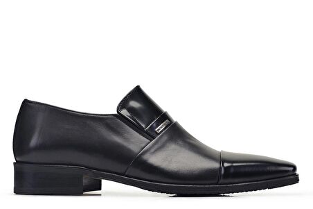 Siyah Bağcıksız Kışlık Erkek Ayakkabı -75584-