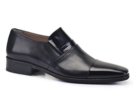 Siyah Bağcıksız Kışlık Erkek Ayakkabı -75584-