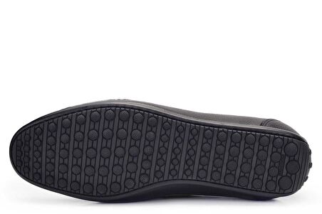 Siyah Günlük Loafer Yazlık Erkek Ayakkabı -11561-