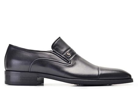 Siyah Klasik Loafer Erkek Ayakkabı -11355-