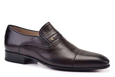 Kahverengi Klasik Loafer Kösele Erkek Ayakkabı -69232-