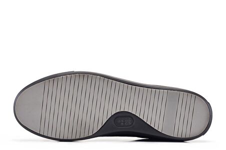 Hakiki Deri Siyah Sneaker Erkek Ayakkabı -11169-
