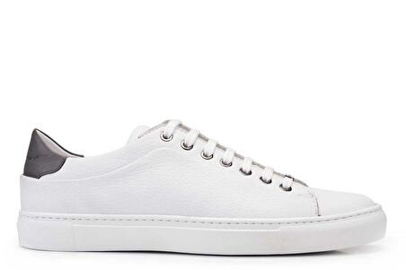 Beyaz Gri Sneaker Erkek Ayakkabı -11118-