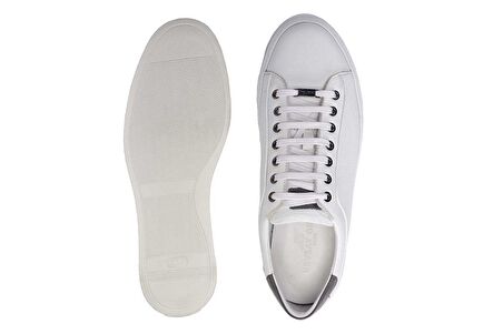 Beyaz Gri Sneaker Erkek Ayakkabı -11118-