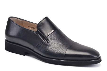Hakiki Deri Siyah Günlük Loafer Erkek Ayakkabı -10796-